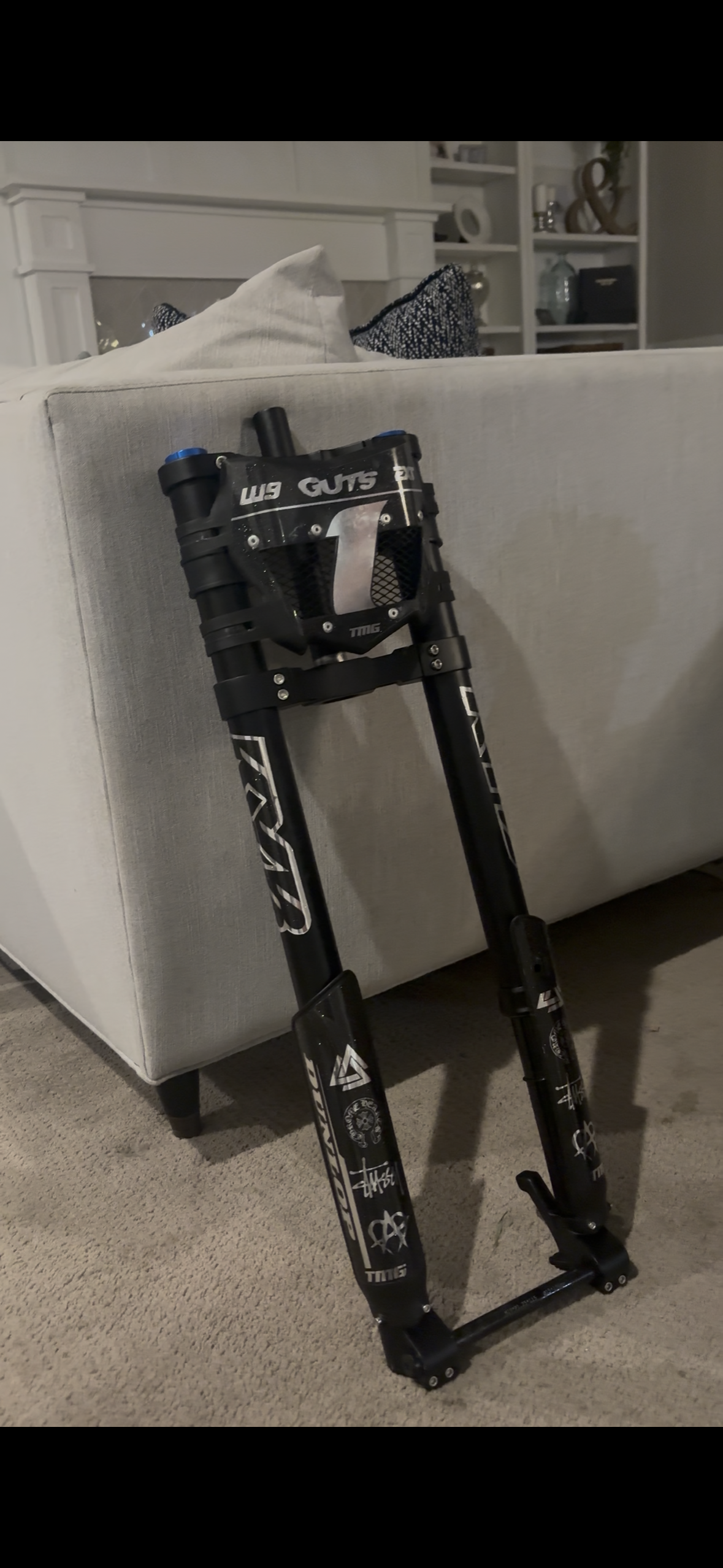 Super 73 inverted moto style forks  upgraded 15mm axle custom fit